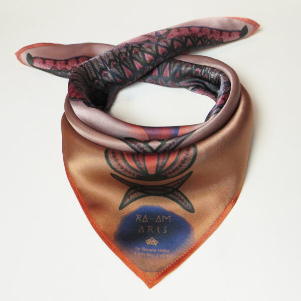 Seidencarré | SPACE LACE | col. copper