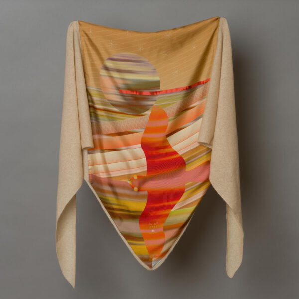 CASHMERE TRIANGLE | Motiv FIREBIRD | col. caramel reds