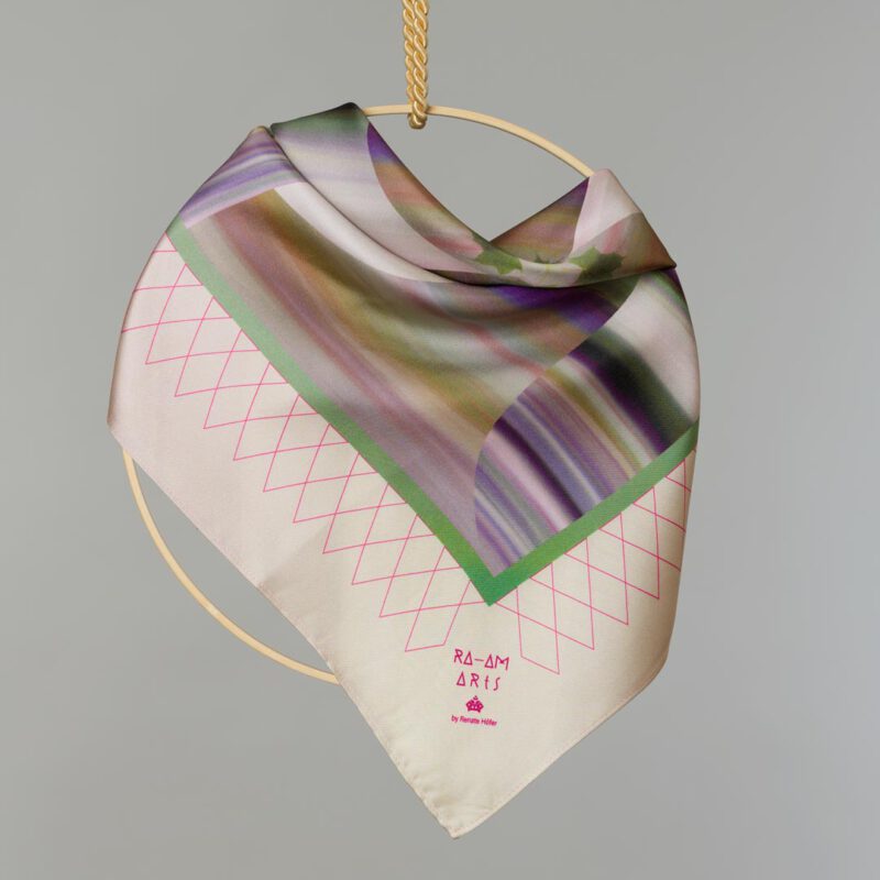 RA-AM ARTS Seidentuch Energy Swirl col. rose 1
